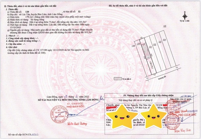 BÁN LÔ ĐẤT PHƯỜNG 2 BẢO LỘC GẦN NGÃ NĂM ĐAMBRI (NHÁNH  KHÚC THỪA DỤ)