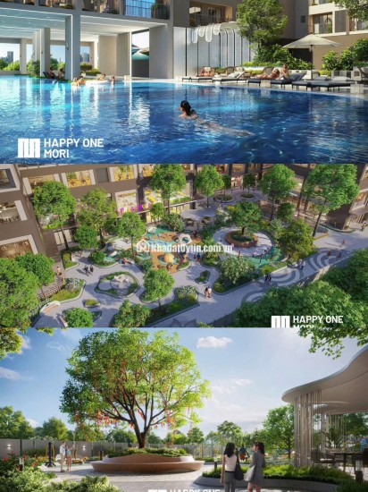 Bán căn hộ Happy One Mori view sân golf, Aeon Mall quốc lộ 13