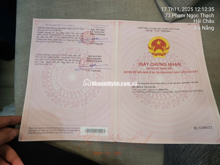 Chủ cần tiền ra nhanh.
Đường 10,5m. Võ Văn Ngân giá 5,950 tỷ- hoà xuân
Lh: 0843.222222 chính chủ