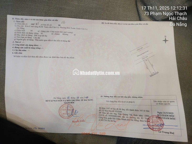 Chủ cần tiền ra nhanh.
Đường 10,5m. Võ Văn Ngân giá 5,950 tỷ- hoà xuân
Lh: 0843.222222 chính chủ