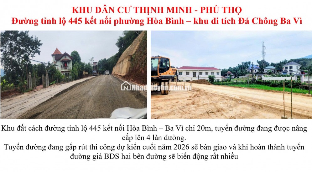 ĐẤT NỀN 2 MẶT TIỀN – VIEW SÔNG ĐÀ CỰC HIẾM TẠI TRUNG TÂM TP. HÒA BÌNH. Chỉ từ 6xx TRIỆU/LÔ