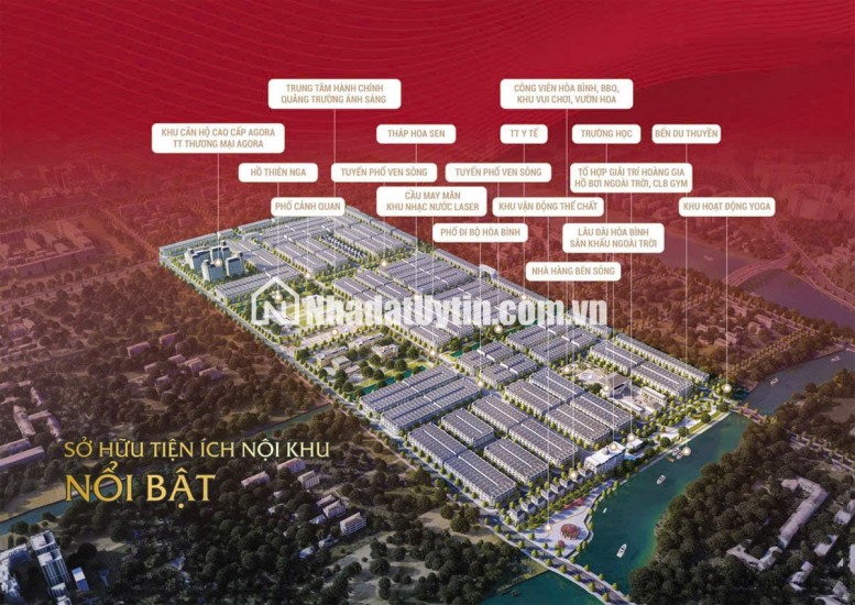 Giữ chỗ khu Mai Vàng Shophouse - Nhà Phố Agora City 6x18, ngay TT Hành Chính hiện hữu: 0938230002