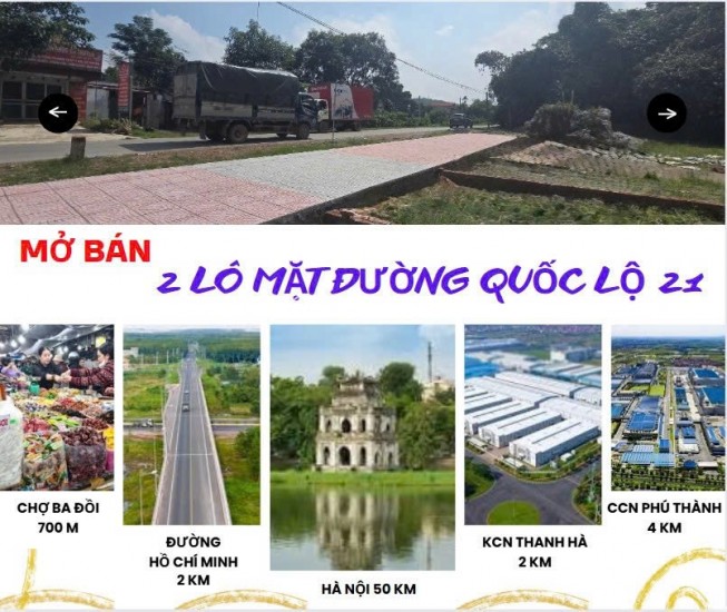  ĐẤT MẶT QUỐC LỘ – TRUNG TÂM BA HÀNG ĐỒI – CƠ HỘI VÀNG CHO NHÀ ĐẦU TƯ! 