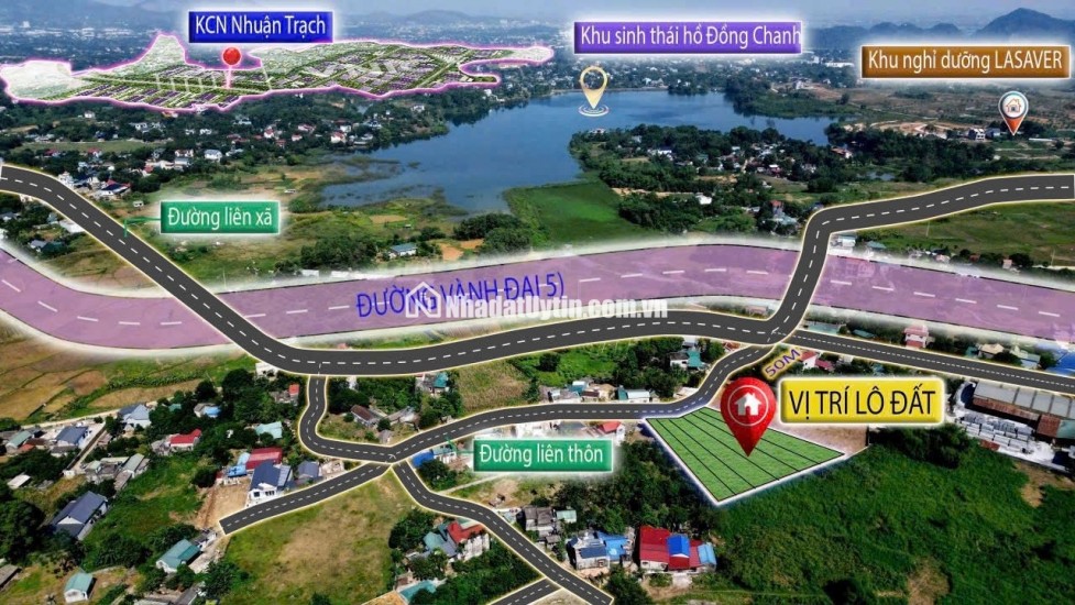 400-450m2 giá hơn 4 triệu/m2 Lương Sơn, Hòa Bình đầu tư dòng tiền KCN