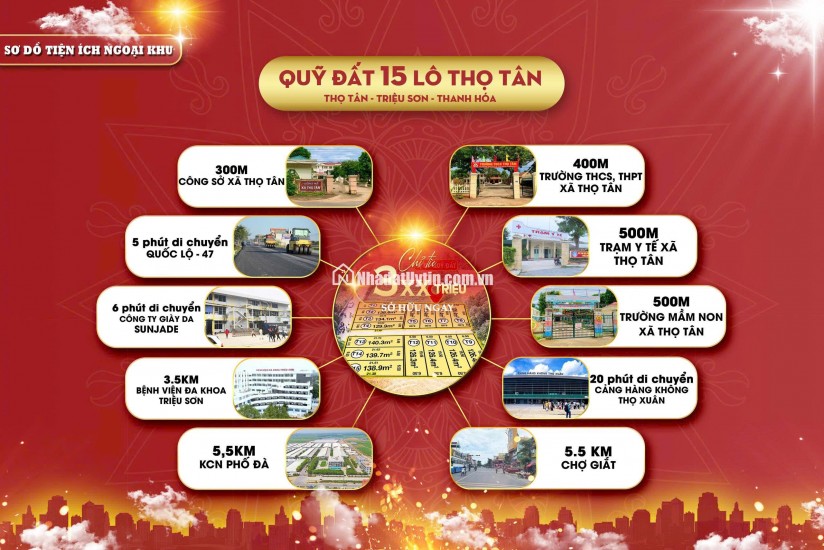 ĐẤT NỀN TRIỆU SƠN MẶT SAU ỦY BAN NGAY GẦN TRUNG TÂM CHỈ 3XX TRIỆU 1 LÔ