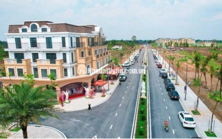 Đất biệt thự 192m2 giá chỉ 3,4 tỷ vị trí vàng Thủ Thừa, Long An  Agora City: 0987449422