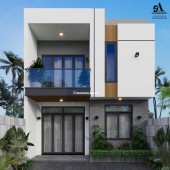 Cần tiền bán gấp mặt tiền đường nhựa 1 lầu 1 trệt mới xây chưa ở TT Long Điền, BRVT