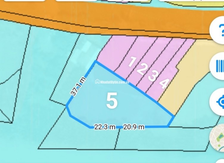 Bán lô đất thổ phân lô mặt tiền đê bao giá 7,5 tỷ