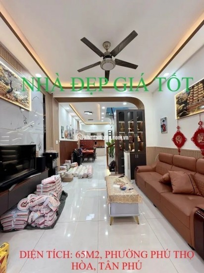 Bán nhà gần AEON Tân Phú, phường Phú Thọ Hòa, 65m2, nhỉnh 6 tỷ