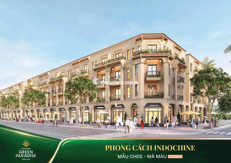 BÁN NHÀ TẠI VINHOMES GREEN PARADISE CẦN GIỜ DT: 5X15=75M2 SHR CHỈ 11,9 TỶ. LH:0916666313.