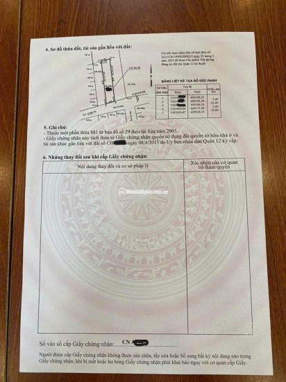 Siêu phẩm Nhà phố Thạnh Xuân Q12 - 125m² - 4 Tầng đúc - Sổ hồng riêng.