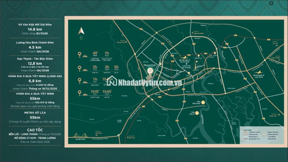 ĐẤT NỀN DRAGON EDEN – KHU CÔNG NGHIỆP TÂN ĐÔ, BẾN LỨC – CƠ HỘI ĐẦU TƯ GIÁ TỐT 2026