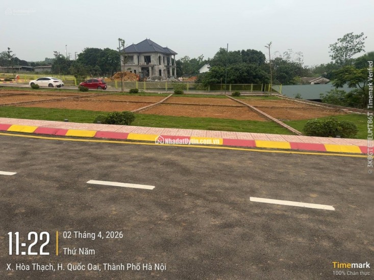 Chính chủ cần bán lô đất tại Hòa Lạc cách Quốc lộ 21 300m diện tích 100m2 mặt tiền 6m Giá Siêu Rẻ