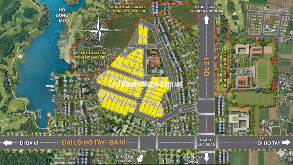 Chính chủ gửi bán lô đất thuộc làn 2 Quốc Lộ 21 mở rộng - tại Đoài Phương chỉ 30 tr/m2