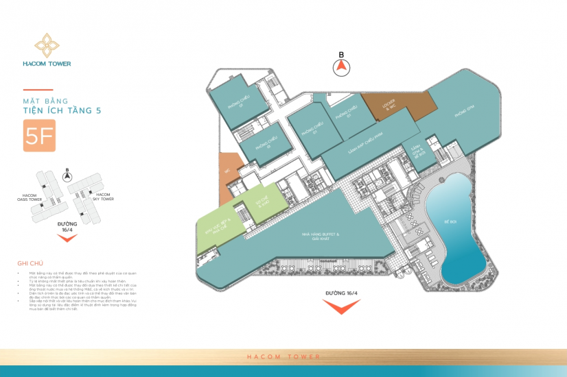 Căn hộ cao cấp Hacom Tower với tầm nhìn biển và hồ điều hòa K1