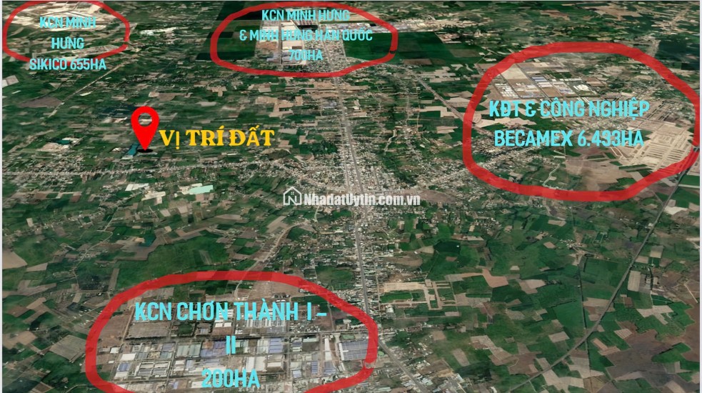 Đất đẹp xây nhà xung quanh đầy đủ tiện ích ngay trung tâm Chơn Thành