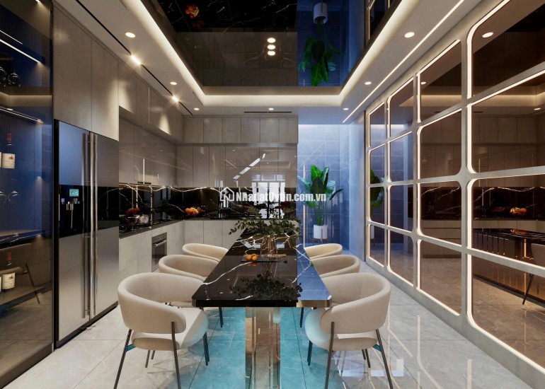 Nhà phố hiện đại 