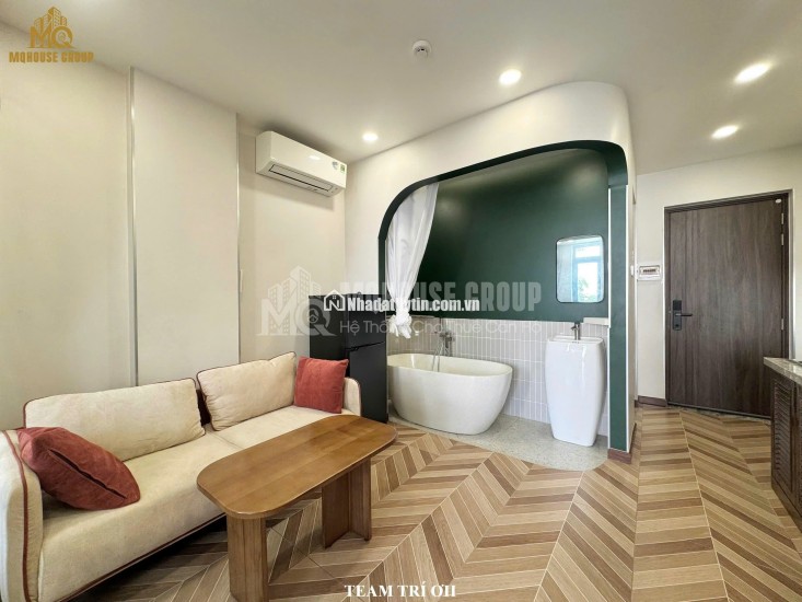 CHO THUÊ CĂN HỘ CAO CẤP , GẦN VÒNG XOAY HÀNG XANH, 55M2 CHỈ 13TR/TH. LH:0982048459.