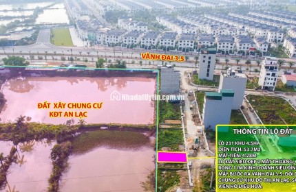 CHÍNH CHỦ BÁN LÔ ĐẤT DỊCH VỤ VAN CANH KHU 4.5HA DIỆN TÍCH 54M GIÁ 18XTR/M