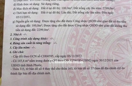 BÁN ĐẤT CHÍNH CHỦ 2400M2 TẠI TP ĐỒNG XOÀI CHỈ 16 TỶ 750 TRIỆU. LH:0977088568.