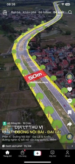 CỰC HIẾM SÁT DỰ ÁN CON ĐƯỜNG 1500 TỶ DT 80 M FUN THỔ CƯ - TẠI NINH MÔN HIỀN NINH , XÃ NỘI BÀI
