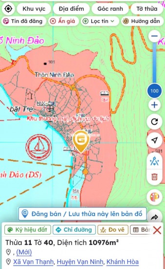SIÊU PHẨM ĐẤT MẶT BIỂN VỊNH VÂN PHONG – ĐẢO HÒN LỚN, KHÁNH HÒA. LH:0899899799.