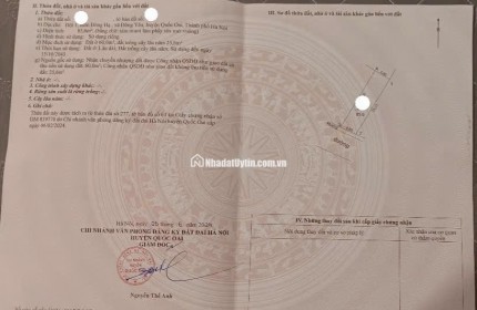 Bán mảnh đất 85,6 m² chính chủ tại Đội 1, Đông Hạ, Đông Yên, Quốc Oai.
