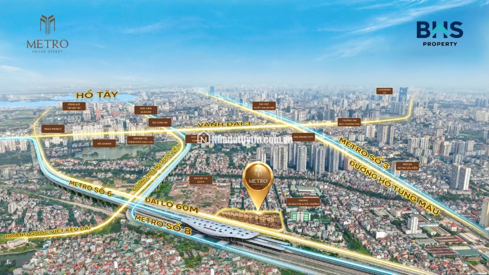 Mở bán nhà phố 2 mặt tiền trung tâm Mỹ Đình Grand Street
