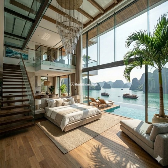Tầm view độc bản: Trực diện vịnh Hạ Long và hồ nhạc nước – không gian thưởng lãm pháo hoa và cảnh sắc có 1-0-2.  với căn góc 3PN
