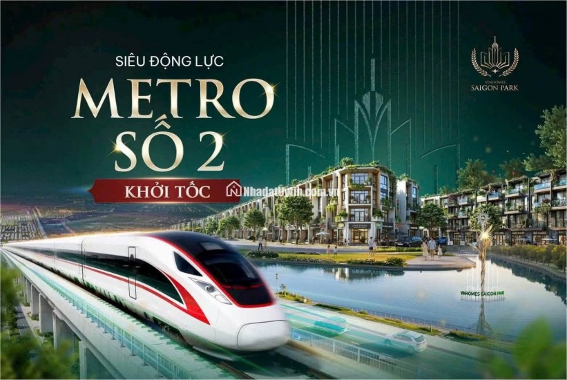 CSBH 26.8.26, nhà phố 4 tầng mặt tiền Vinhomes Saigon Park (vinhome hóc môn) chỉ 4T77 (hoàn thêm hơn 250tr)