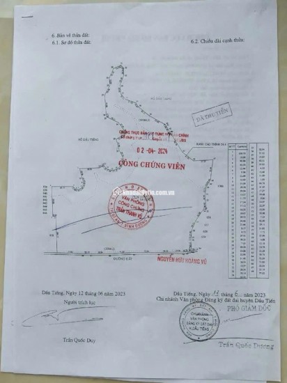 Bán đất xã Minh Hòa view Hồ Dầu Tiếng Bình Dương giá 47 tỷ