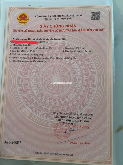 Chính chủ gửi bán dãy trọ mới xây - đang cho thuê full phòng ngay chợ Minh Thành - Chơn Thành