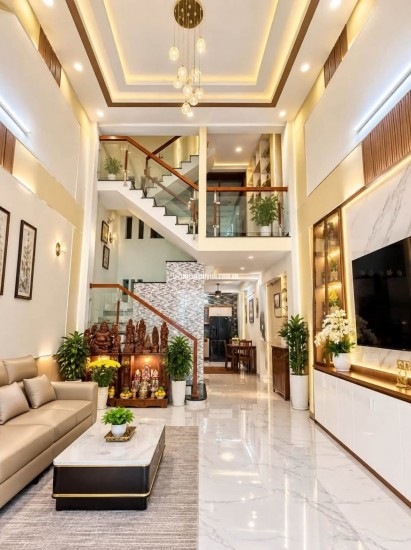 5,68 TỶ SỞ HỮU NHÀ MỚI 4 TẦNG – 2 MẶT HẺM XE HƠI NGAY QUANG TRUNG!