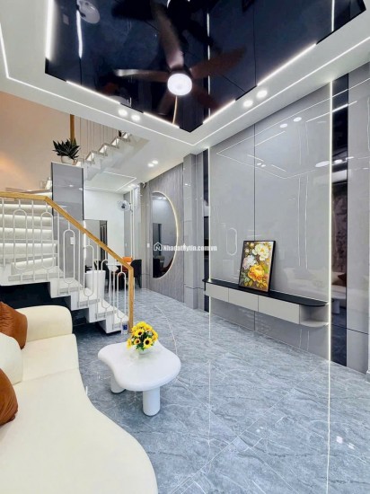 Nhà Huỳnh Tấn Phát 3 tầng, 4PN , mới xây 100% , ngang 5m, full nội thất đẹp, chỉ nhỉnh 4 tỷ, phù hợp gia đình đông thành viên