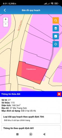 Bán đất trung tâm Đà Lạt, đường Ma Trang Sơn, P.5, lô góc 2 mặt tiền