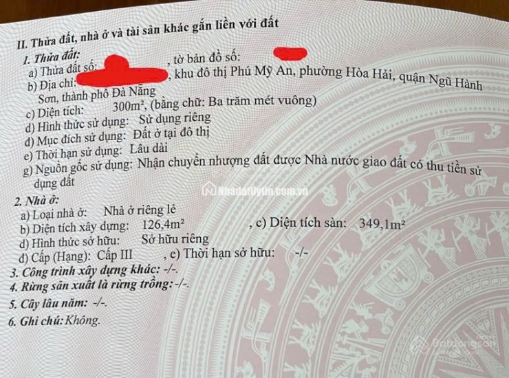 Bán biệt thự ven sông khu đô thị Phú Mỹ An, Đà Nẵng diện tích 300m², 0773218937  hồ bơi riêng, sàn 349,1m²