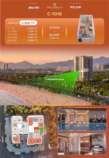 Nhanh tay sở hữu: CĂN HỘ THE CAMELLIA ĐÀ NẴNG - BÁN ĐẢO SƠN TRÀ CHỈ TỪ 1.9TỈ/CĂN LH:0775671352