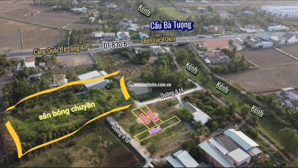 BÁN LÔ ĐẤT THỔ CƯ VỊ TRÍ ĐẸP TẠI ẤP 6 XÃ TÂN TRẠCH, CẦN ĐƯỚC, LONG AN. LH:0903187068.